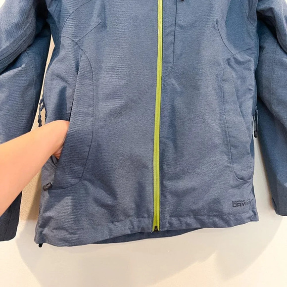 Mammut Dry Tech Blue Water Resistant Hooded Full Zip Winter Coat Women's XS - Picture 7 of 12